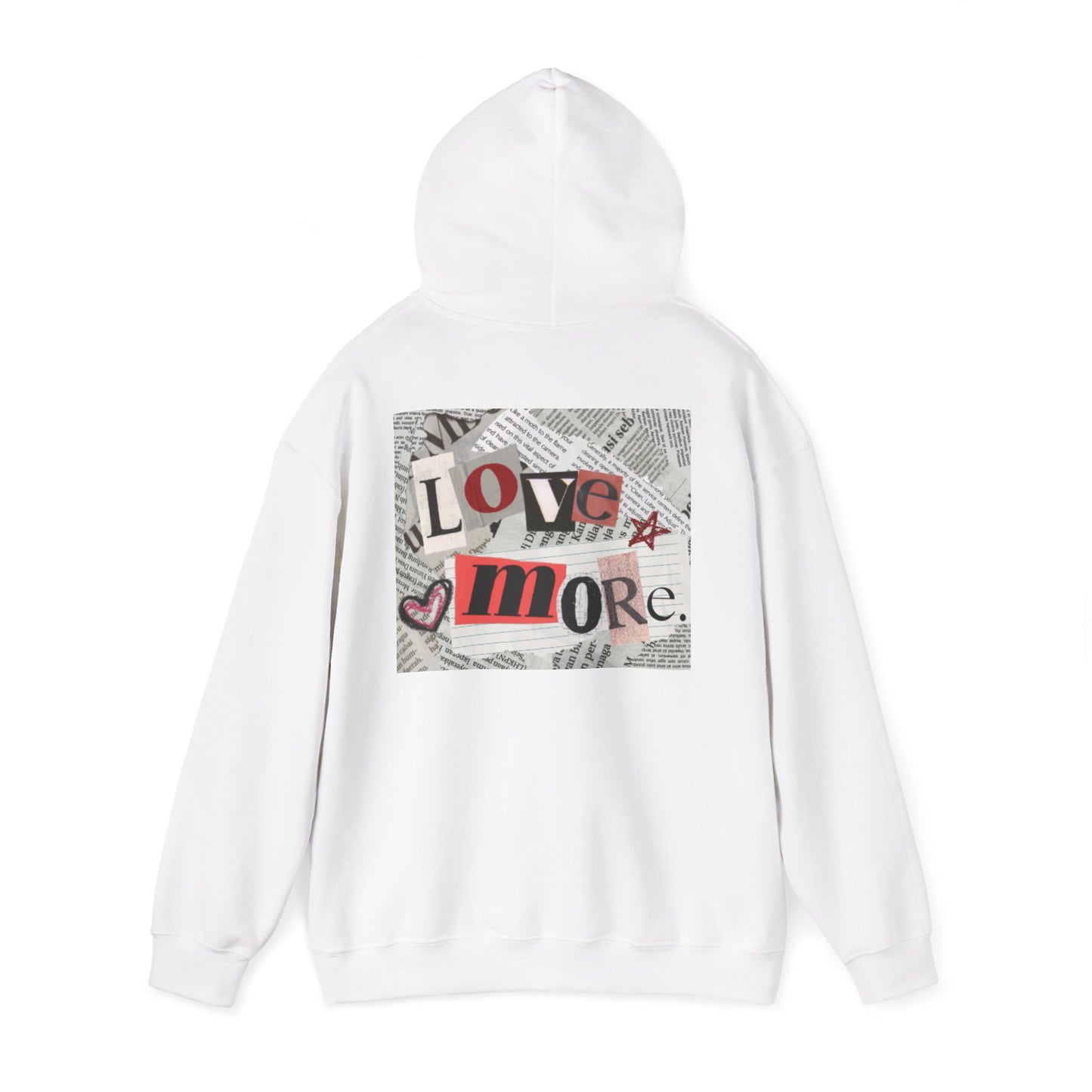Love More Hoodie - Unisex Heavy Blend Sweatshirt, Cozy Layering, Gift for Friends, Casual Streetwear, Love-Themed Outfit
