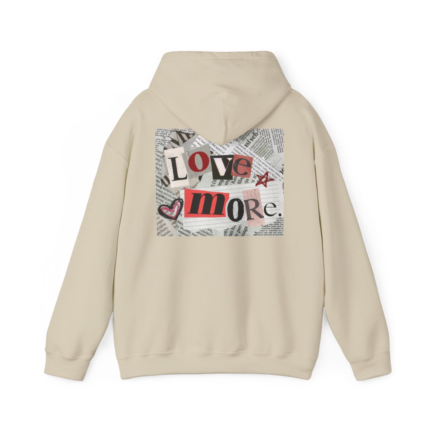 Love More Hoodie - Unisex Heavy Blend Sweatshirt, Cozy Layering, Gift for Friends, Casual Streetwear, Love-Themed Outfit