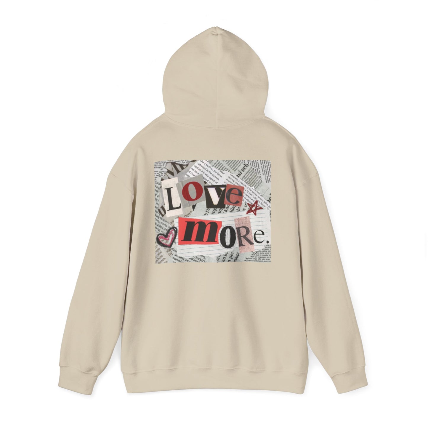 Love More Hoodie - Unisex Heavy Blend Sweatshirt, Cozy Layering, Gift for Friends, Casual Streetwear, Love-Themed Outfit