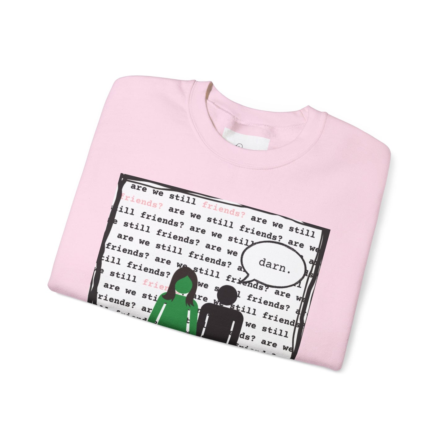 Crewneck Sweatshirt - 'Are We Still Friends' Tyler the Creator Lyrical Design - Comfy