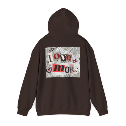 Love More Hoodie - Unisex Heavy Blend Sweatshirt, Cozy Layering, Gift for Friends, Casual Streetwear, Love-Themed Outfit