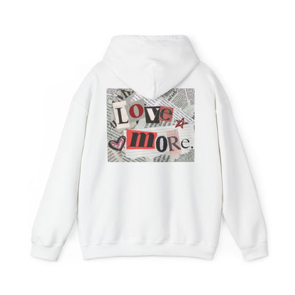 Love More Hoodie - Unisex Heavy Blend Sweatshirt, Cozy Layering, Gift for Friends, Casual Streetwear, Love-Themed Outfit