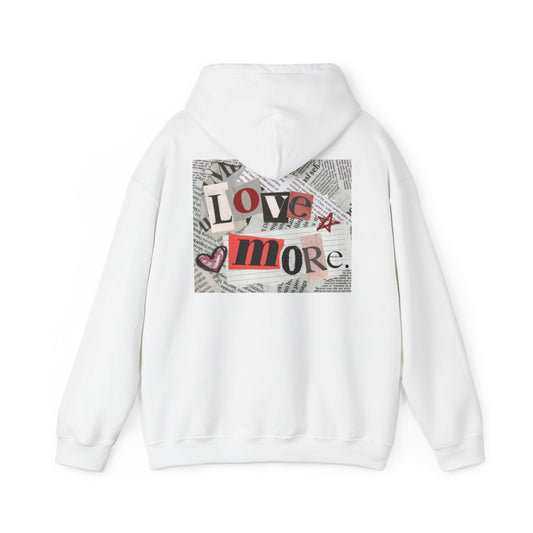Love More Hoodie - Unisex Heavy Blend Sweatshirt, Cozy Layering, Gift for Friends, Casual Streetwear, Love-Themed Outfit