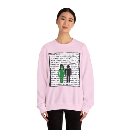 Crewneck Sweatshirt - 'Are We Still Friends' Tyler the Creator Lyrical Design - Comfy