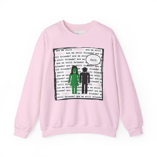 Crewneck Sweatshirt - 'Are We Still Friends' Tyler the Creator Lyrical Design - Comfy
