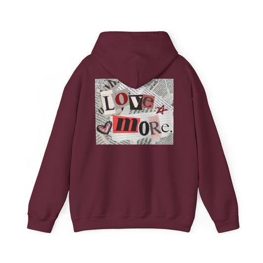 Love More Hoodie - Unisex Heavy Blend Sweatshirt, Cozy Layering, Gift for Friends, Casual Streetwear, Love-Themed Outfit