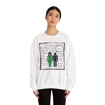 Crewneck Sweatshirt - 'Are We Still Friends' Tyler the Creator Lyrical Design - Comfy