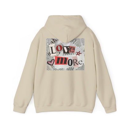 Love More Hoodie - Unisex Heavy Blend Sweatshirt, Cozy Layering, Gift for Friends, Casual Streetwear, Love-Themed Outfit