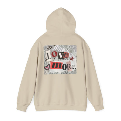 Love More Hoodie - Unisex Heavy Blend Sweatshirt, Cozy Layering, Gift for Friends, Casual Streetwear, Love-Themed Outfit