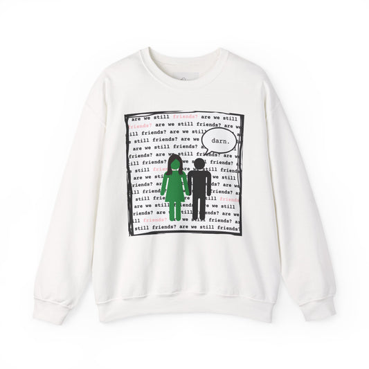 Crewneck Sweatshirt - 'Are We Still Friends' Tyler the Creator Lyrical Design - Comfy